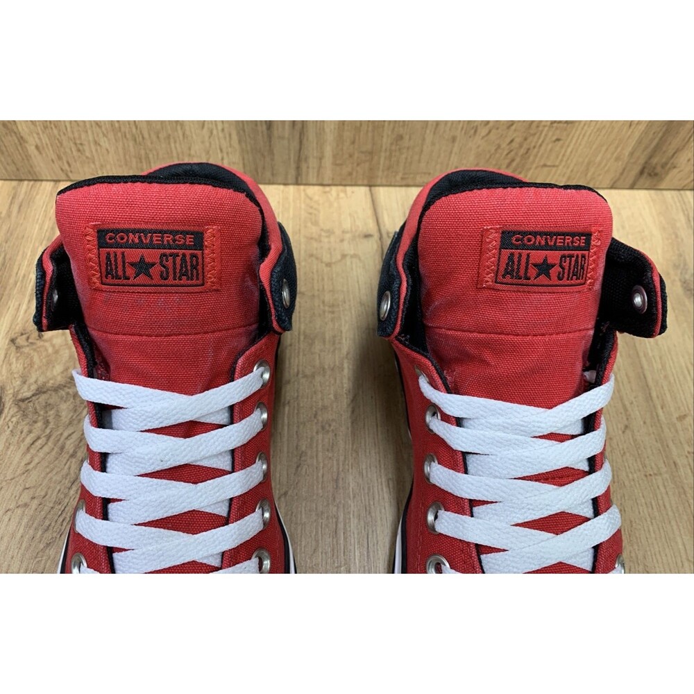 Converse High Street Mid Top Athletic Sneakers, Red Black, Mens 7.5, Womens 9.5 - Picture 8 of 12